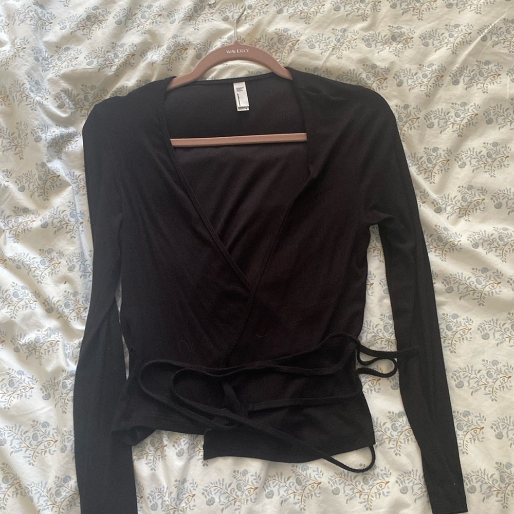 Wrap around tie top American Apparel
